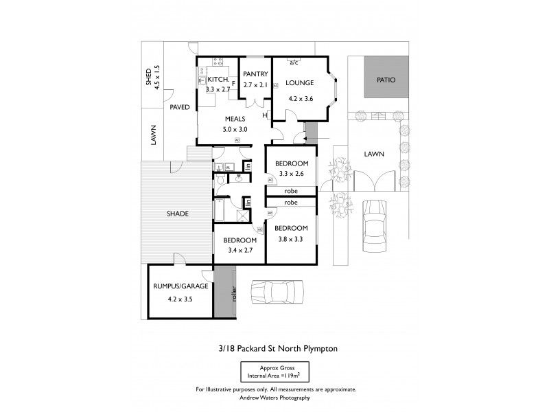 3/18 Packard Street, North Plympton SA 5037 Floorplan