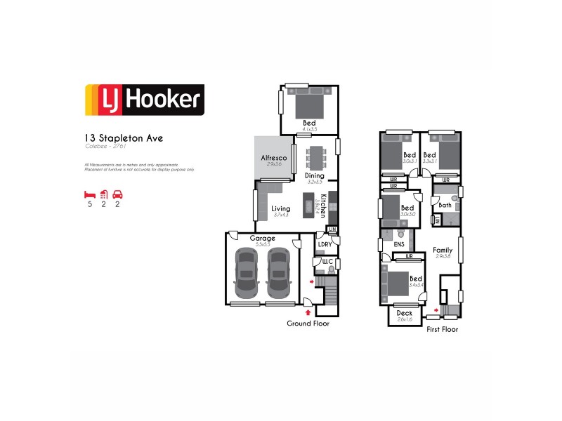 13 Stapleton Avenue, Colebee NSW 2761 Floorplan