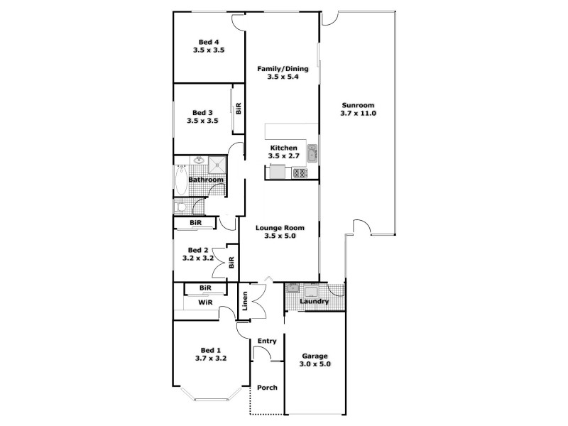 19 Keyport Crescent, Glendenning NSW 2761 Floorplan