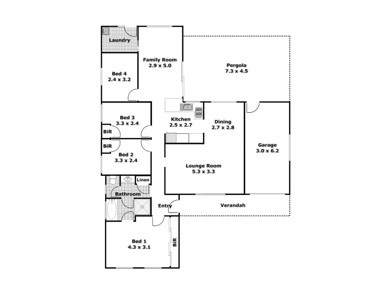 52 Perrin Avenue, Plumpton NSW 2761 Floorplan