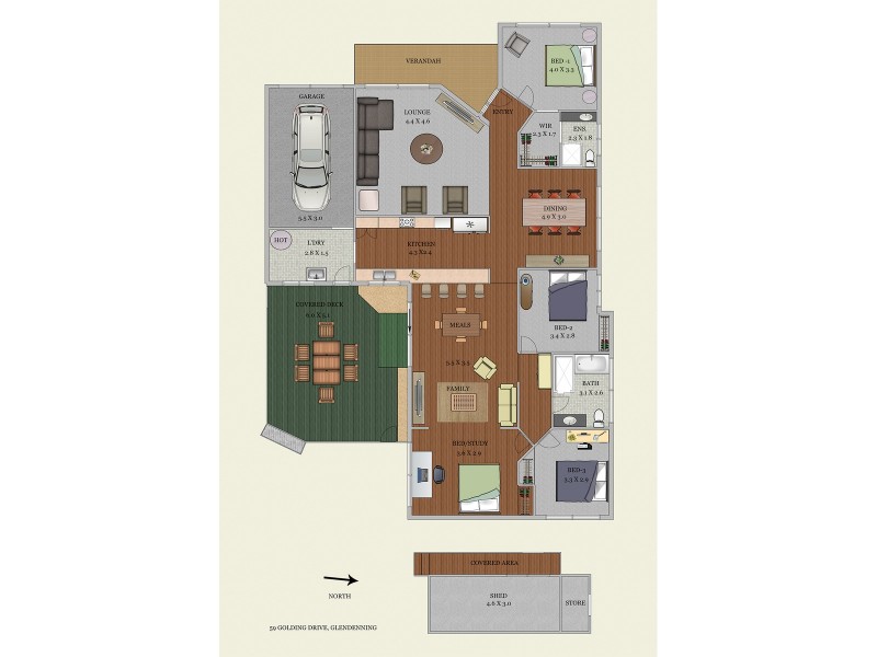 59 Golding Drive, Glendenning NSW 2761 Floorplan