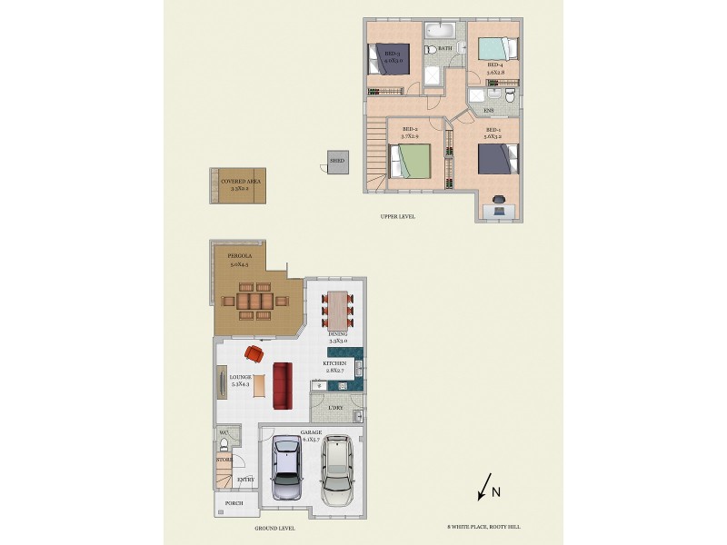 8 White Place, Rooty Hill NSW 2766 Floorplan