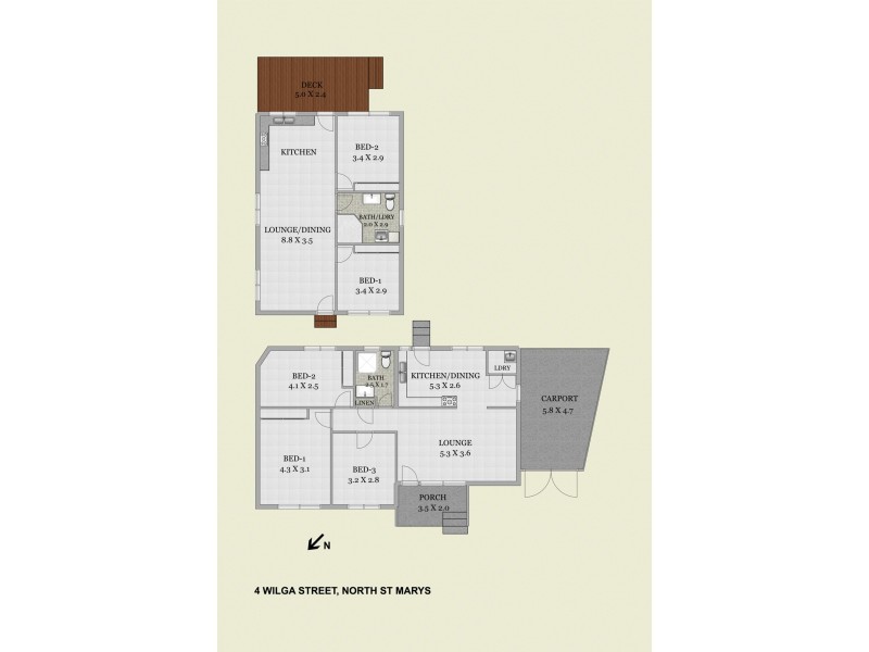 4 Wilga Street, St Marys North NSW 2760 Floorplan