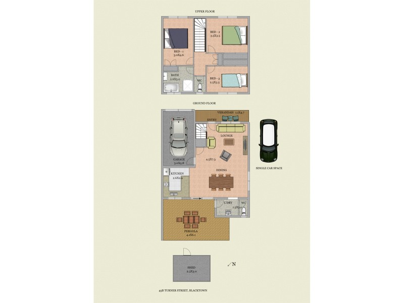 45B Turner Street, Blacktown NSW 2148 Floorplan