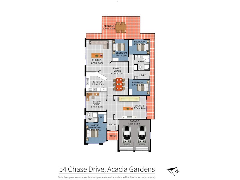 54 Chase Drive, Acacia Gardens NSW 2763 Floorplan