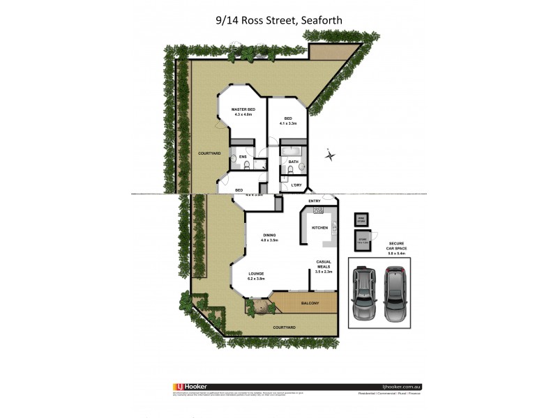 9/14 Ross Street, Seaforth NSW 2092 Floorplan