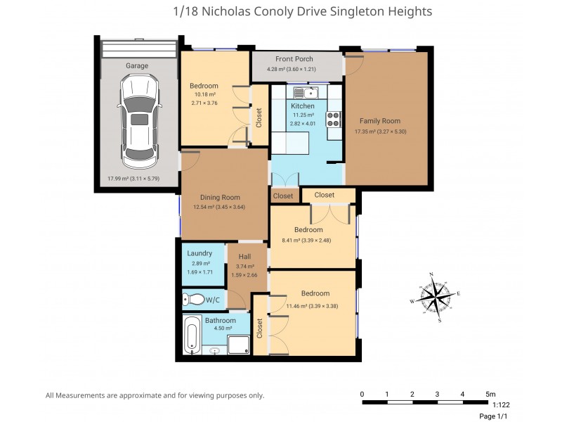 1/18 Nicholas Conoly Drive, Singleton NSW 2330 Floorplan