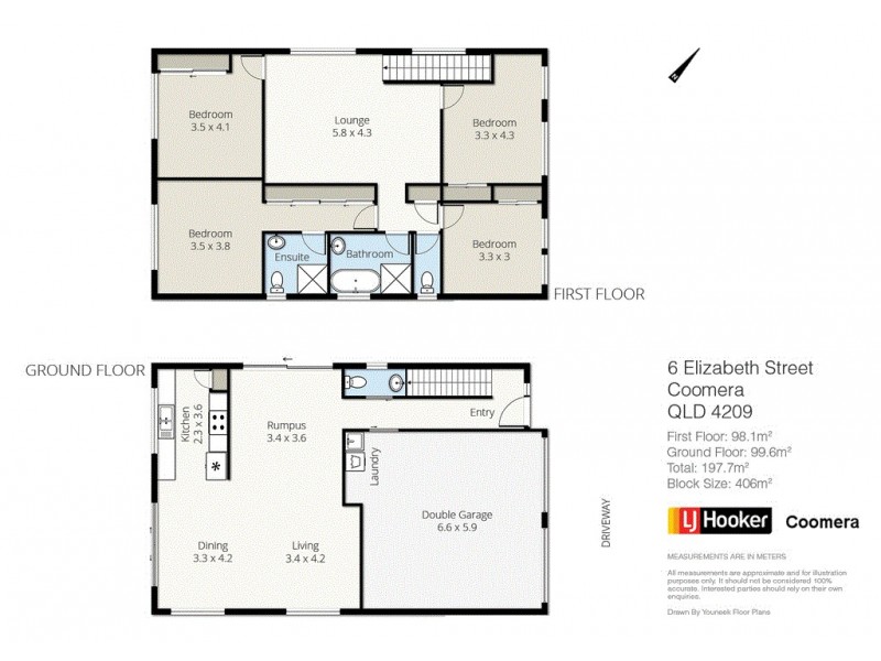 6 Elizabeth Street, Coomera QLD 4209 Floorplan