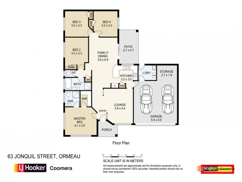 63 Jonquil Street, Ormeau QLD 4208 Floorplan