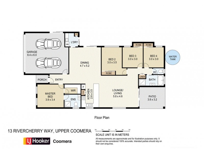 13 Rivercherry Way, Upper Coomera QLD 4209 Floorplan