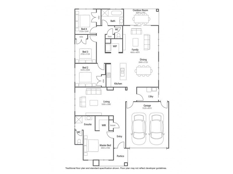 53 Wimmera Crescent, Upper Coomera QLD 4209 Floorplan