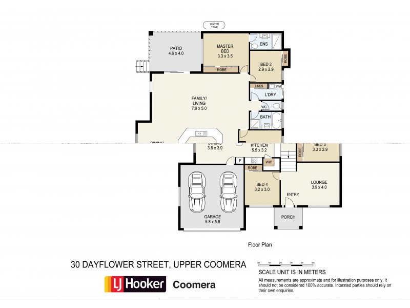 30 Dayflower Street, Upper Coomera QLD 4209 Floorplan