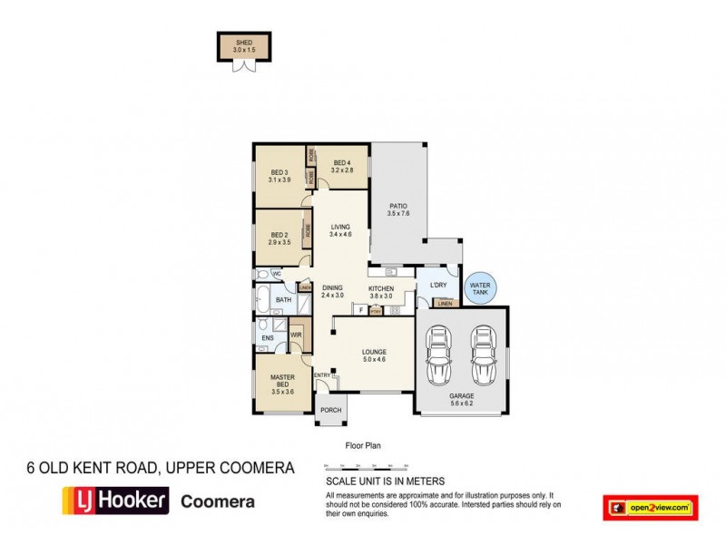 6 Old Kent Road, Upper Coomera QLD 4209 Floorplan