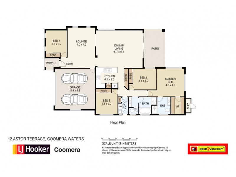 12 Astor Terrace, Coomera Waters QLD 4209 Floorplan