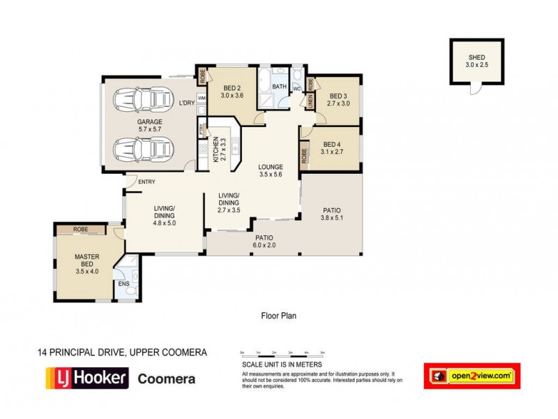 14 Principal Drive, Upper Coomera QLD 4209 Floorplan