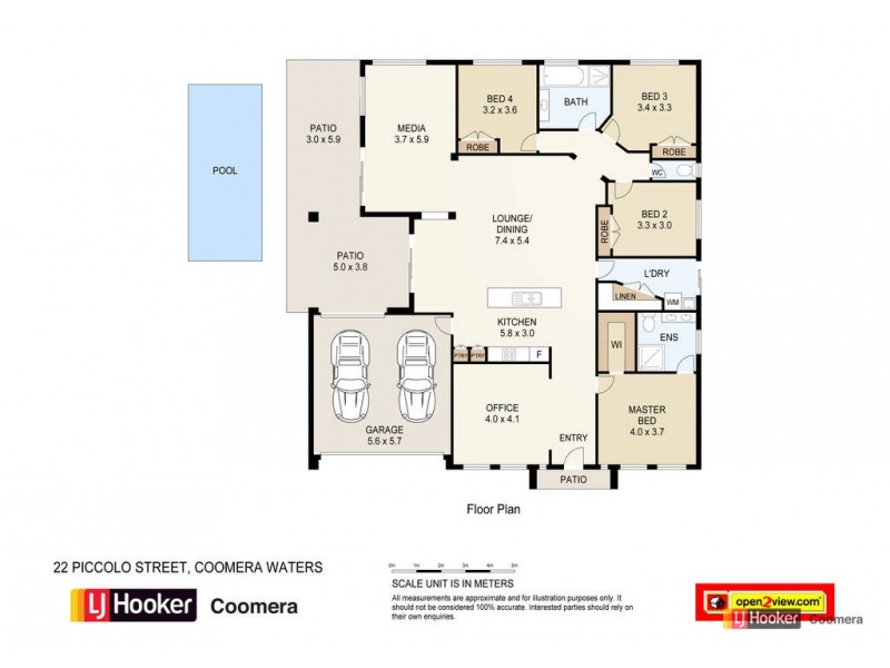 22 Piccolo Street, Coomera Waters QLD 4209 Floorplan