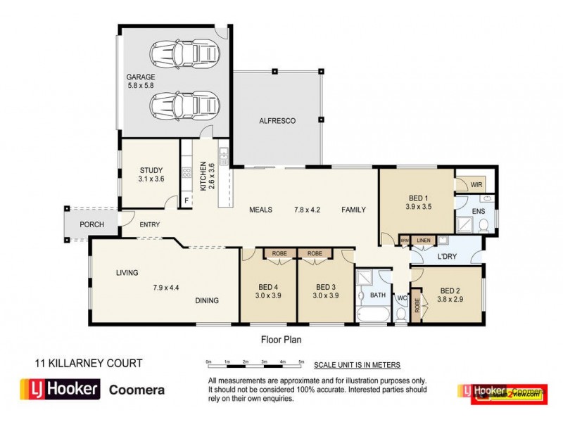 11 Killarney Court, Ormeau QLD 4208 Floorplan
