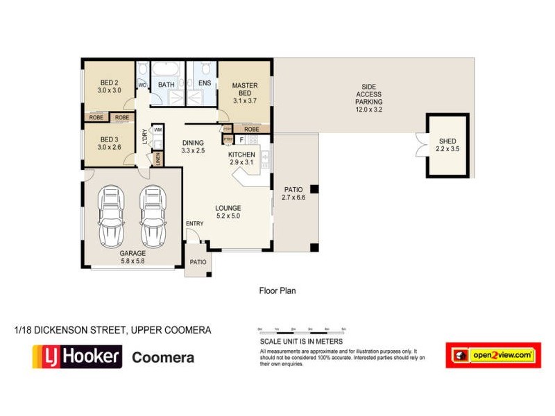 1/18 Dickinson Street, Upper Coomera QLD 4209 Floorplan