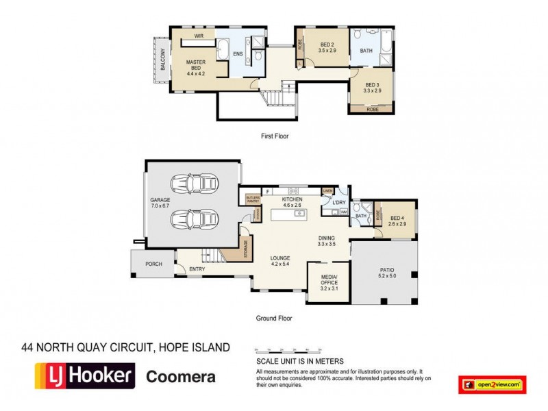 44 North Quay Circuit, Hope Island QLD 4212 Floorplan
