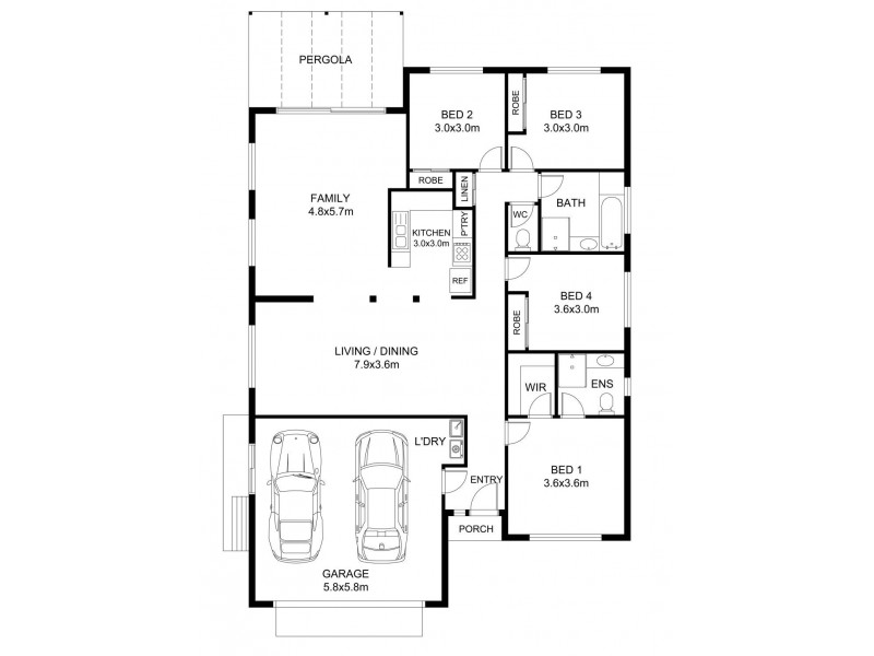 1 Paula Drive, Upper Coomera QLD 4209 Floorplan