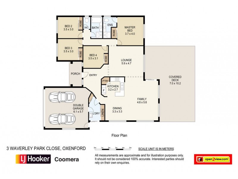 3 Waverley Park Close, Oxenford QLD 4210 Floorplan