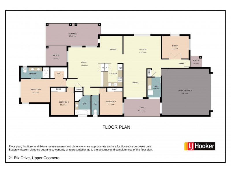 21 Rix Drive, Upper Coomera QLD 4209 Floorplan