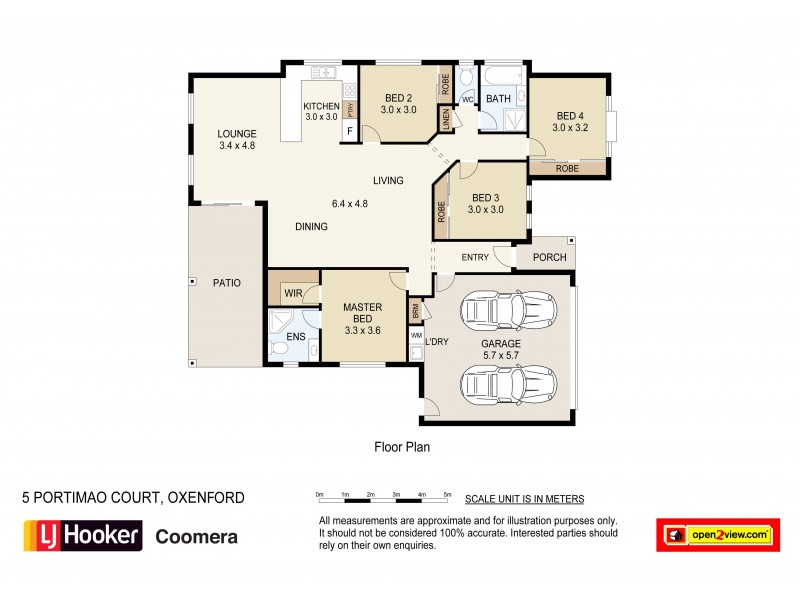 5 Portimao Court, Oxenford QLD 4210 Floorplan