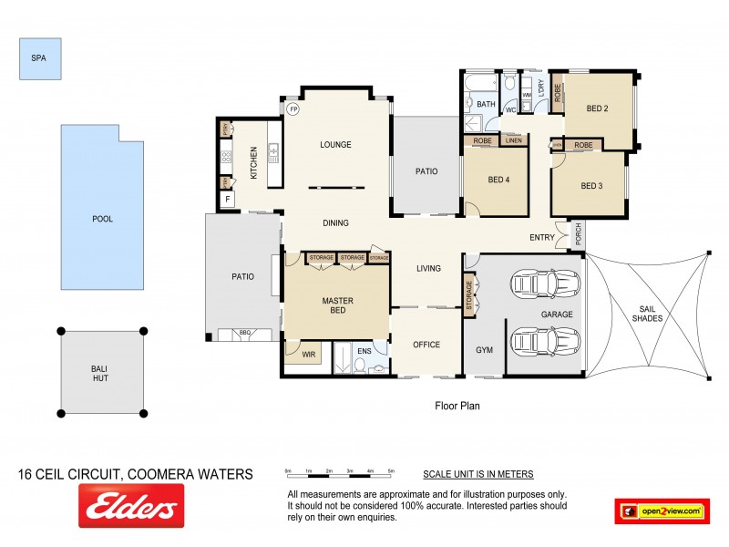 16 Ceil Circuit, Coomera Waters QLD 4209 Floorplan