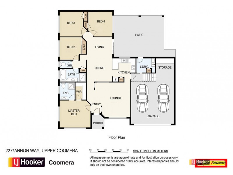 22 Gannon Way, Upper Coomera QLD 4209 Floorplan