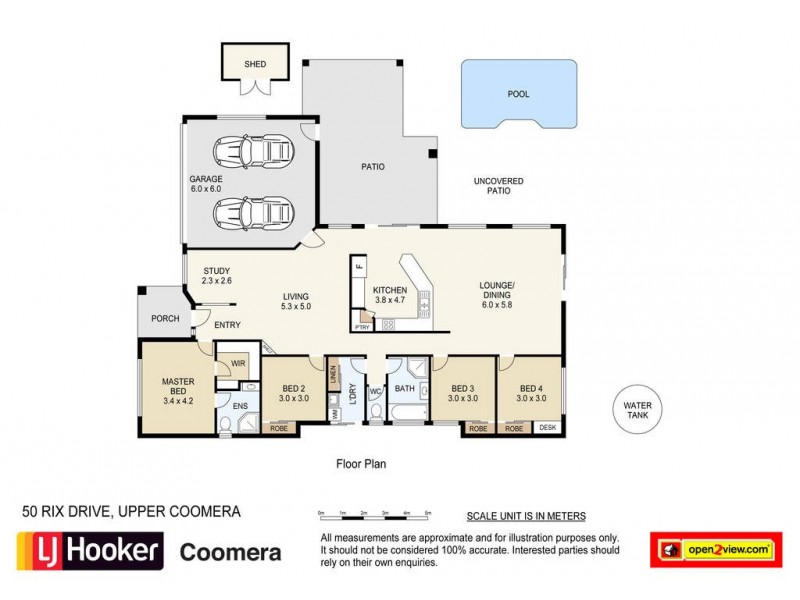 50 Rix Drive, Upper Coomera QLD 4209 Floorplan