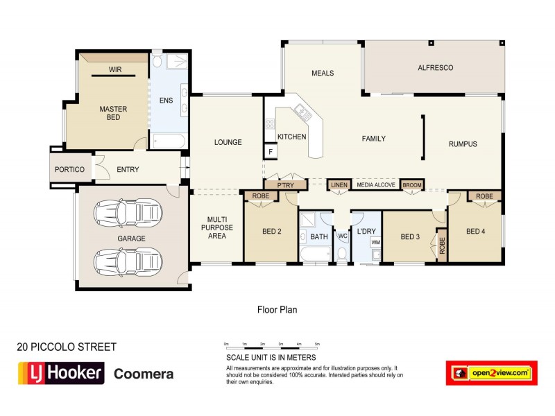 20 Piccolo Street, Coomera Waters QLD 4209 Floorplan