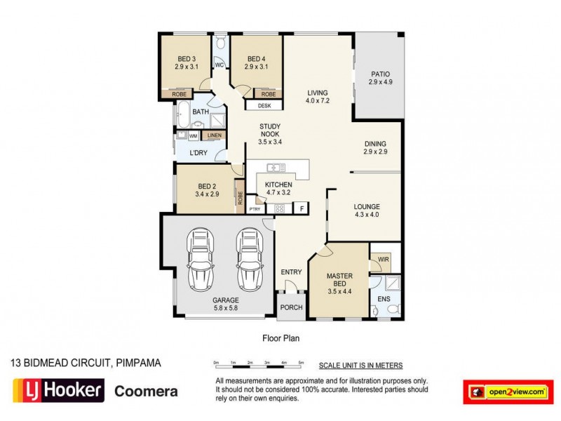 13 Bidmead Circuit, Pimpama QLD 4209 Floorplan