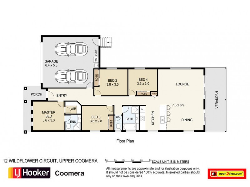 37 Wildflower Circuit, Upper Coomera QLD 4209 Floorplan