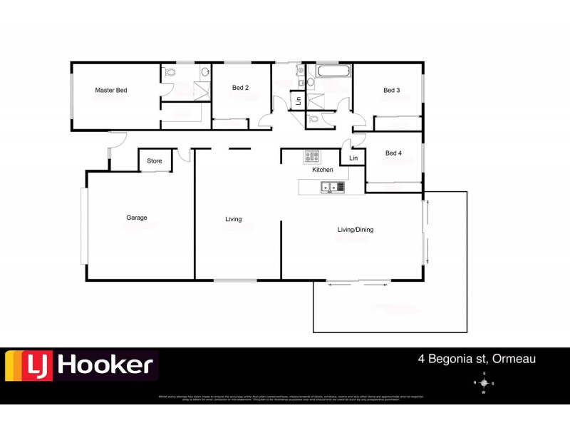 4 Begonia Street, Ormeau QLD 4208 Floorplan