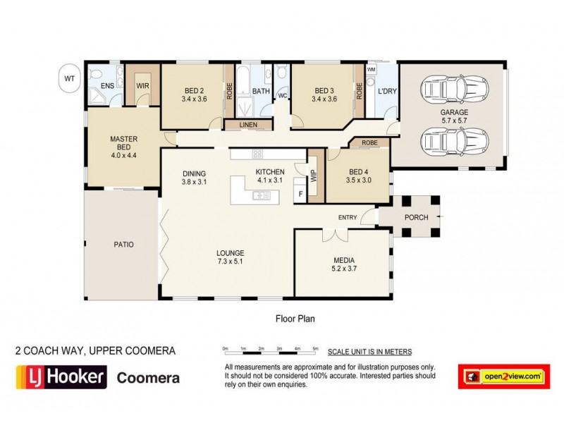 2 Coach Way, Upper Coomera QLD 4209 Floorplan