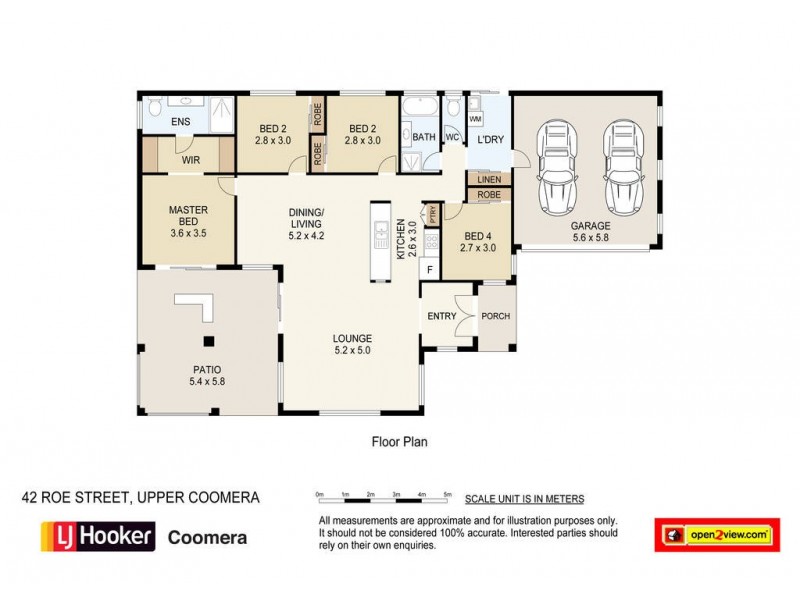 42 Roe Street, Upper Coomera QLD 4209 Floorplan