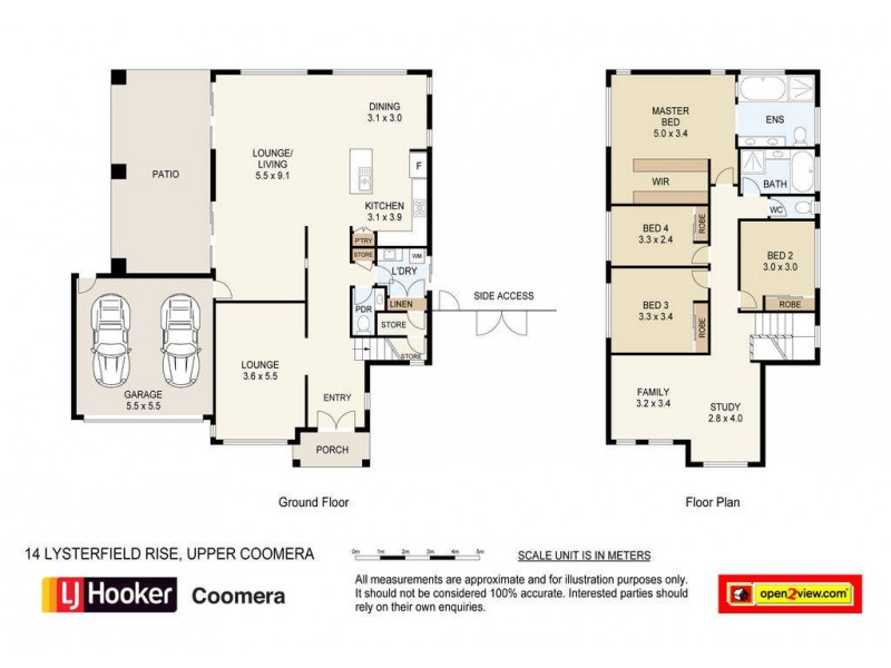 14 Lysterfield Rise, Upper Coomera QLD 4209 Floorplan
