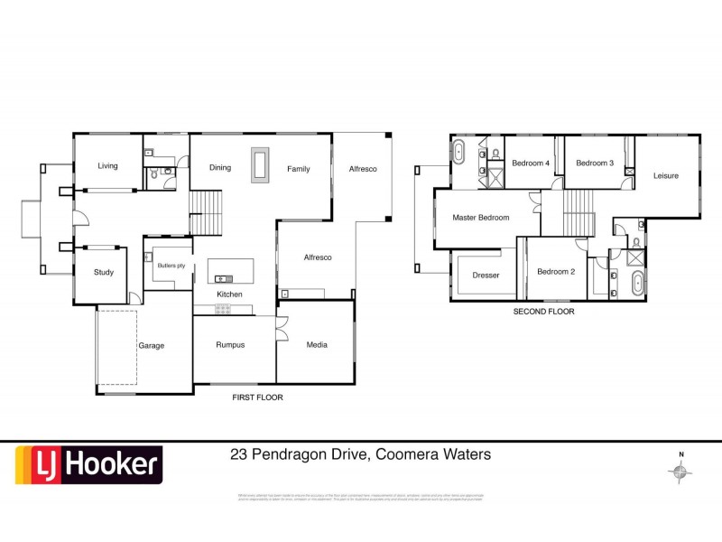 23 Pendragon Drive, Coomera Waters QLD 4209 Floorplan