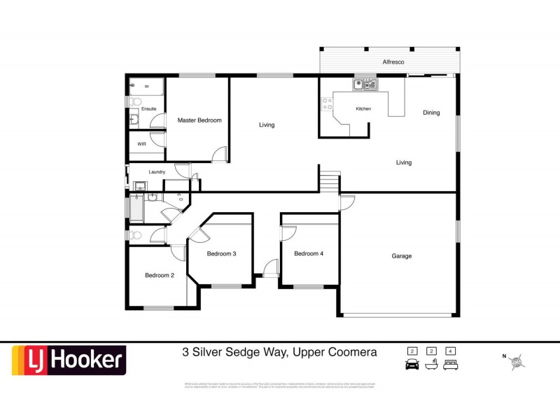 3 Silver Sedge Way, Upper Coomera QLD 4209 Floorplan