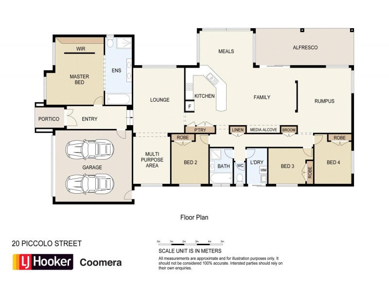20 Piccolo Street, Coomera Waters QLD 4209 Floorplan