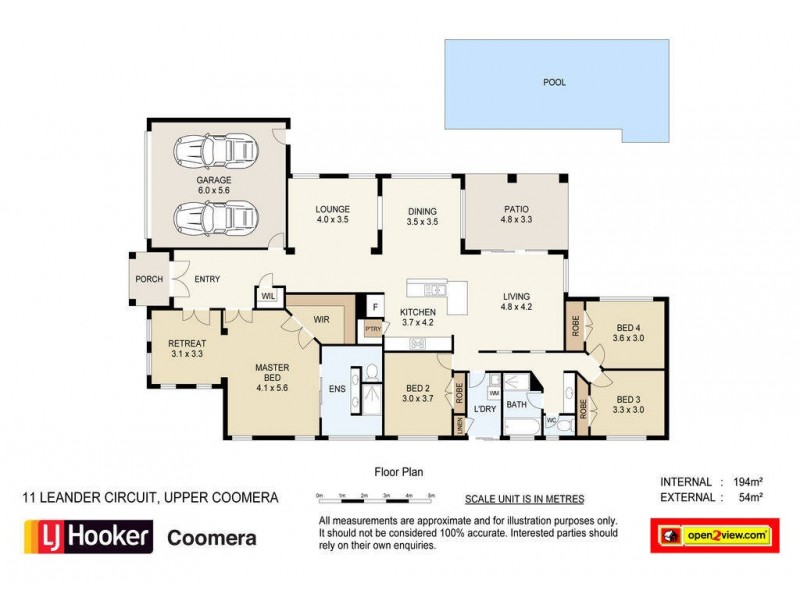 11 Leander Circuit, Oxenford QLD 4210 Floorplan