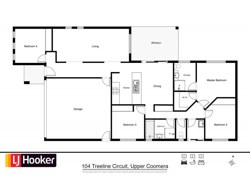 104 Treeline Circuit, Upper Coomera QLD 4209 Floorplan