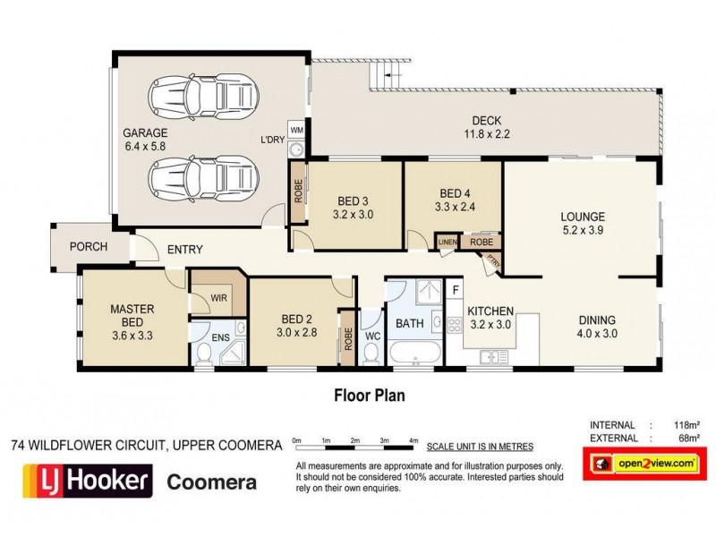 74 Wildflower Circuit, Upper Coomera QLD 4209 Floorplan