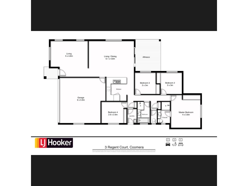 3 Regent Court, Coomera QLD 4209 Floorplan