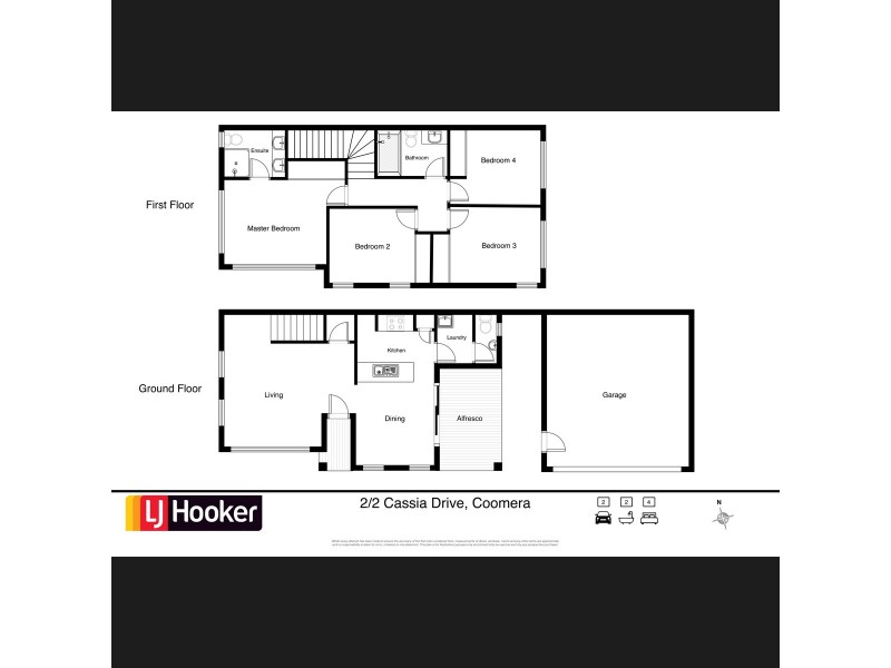 2 Cassia Drive, Coomera QLD 4209 Floorplan