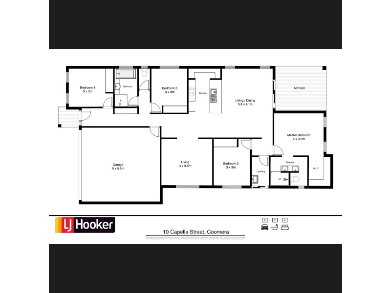 10 Capella Street, Coomera QLD 4209 Floorplan