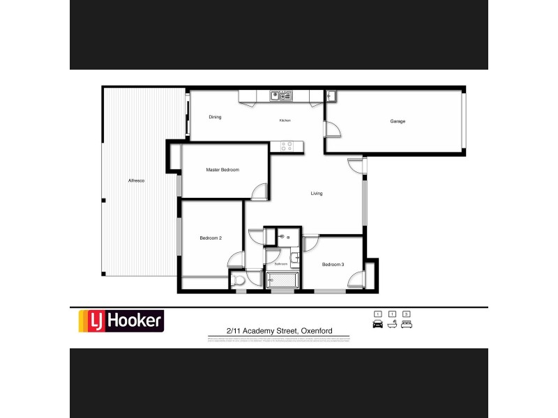2/11 Academy Street, Oxenford QLD 4210 Floorplan