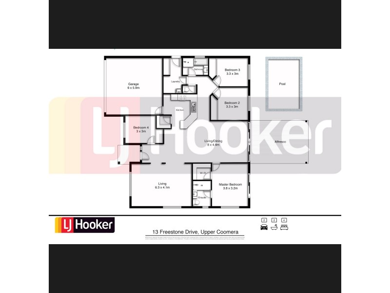 13 Freestone Drive, Upper Coomera QLD 4209 Floorplan