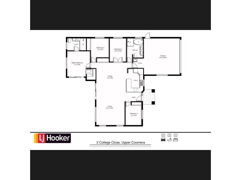 2 College Close, Upper Coomera QLD 4209 Floorplan