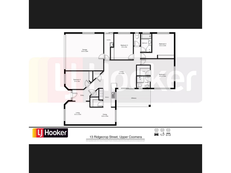 13 Ridgecrop Street, Upper Coomera QLD 4209 Floorplan